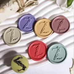 シーリングワックススタンプ真鍮3Dヘッド高品質アート花デザインアルファベットZ