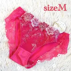 【新品未使用 sizeM】フラワーレースショーツ☆☆ピンク☆☆