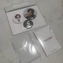 SnowMan 1st POPUP フォトカード 2種 缶バッジ 目黒蓮