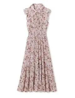 SNIDEL フラワープリント ノースリーブ ロングワンピース 00