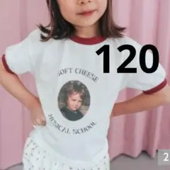 softcheese ソフトチーズ　　リンガーTシャツ　120