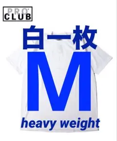 PROCLUB プロクラブ ヘビーウェイト　新品　tシャツ　新品　M 白一枚のサムネイル