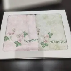 WEDGWOOD 花柄刺繍ウォッシュタオルセット