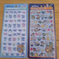 ボンボンドロップシール スティッチ ズートピア ミニ