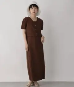 キャミワンピース　カーディガンセット