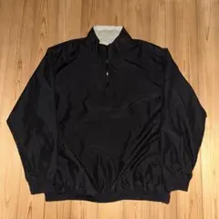 CONSENSUS ナイロンジャケット Lサイズ ブラック ハーフジップ