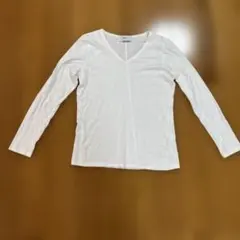 AZUL BY MOUSSY Vネック 長袖Tシャツ 白のサムネイル