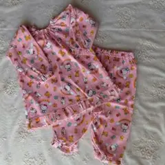 ハローキティ　ピンク長袖　パジャマ　size90