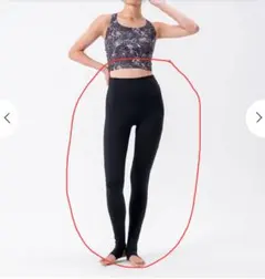 [SUKARA]ブラック ハイウエスト トレンカレギンス 新品Mサイズ