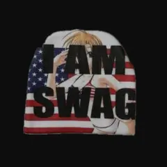 Anime Graphic I AM SWAG beanie Y2K Opium