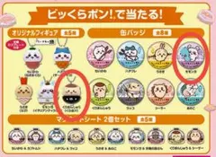 ちいかわ×くら寿司　ビッくらポン！　2点セット