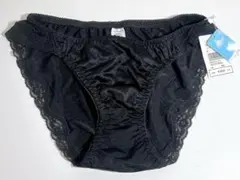 未使用　タグ付き　Fran ショーツ　黒　レース　サテン　Mサイズのサムネイル