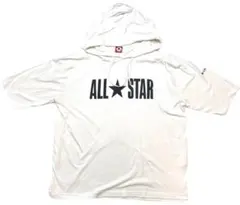 CONVERSE コンバース ALL STAR フード付きパーカー 4L 白