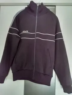 ビンテージアディダス　ジャケット　TECHNO デサント　西ドイツ　黒