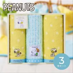 【未使用品・箱付き】スヌーピータオル3枚セット
