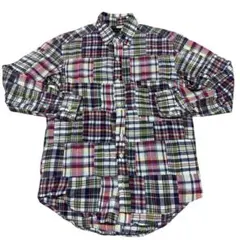 【ジェイクルー】巨人タグ 90s パッチワークシャツ S