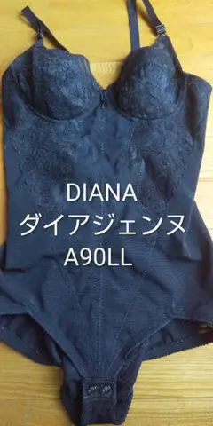 DIANA × アンミカ ボディスーツ A90LL DIANA☆ネイビー ボディスーツ レース付き A90LL アンミカ 美の