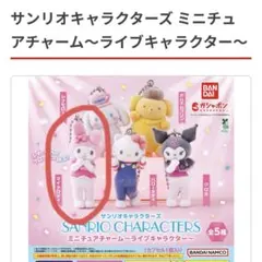 サンリオ　ミニチュアチャーム　ライブキャラクター　マイメロディ