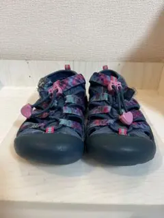 KEEN キッズサンダル ネイビー/マルチカラー　18.5cm