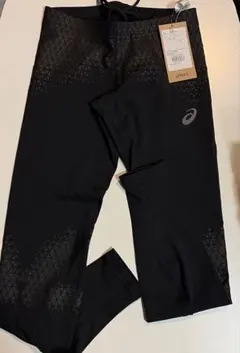 Asics ランニングタイツ ブラック - メルカリ