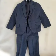 H&M フォーマルスーツ ダークブルー 98cm 上下セット