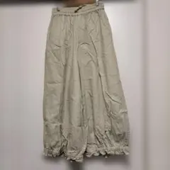 値下げ　サンバレー　美品です　リネン混　ワイドパンツ