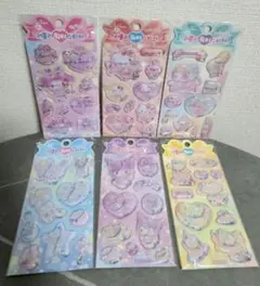 韓国限定 サンリオ公式 ウォーターシール 立体シール 6種セット