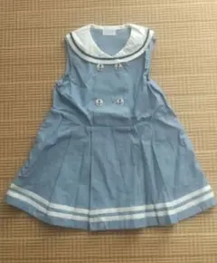 コンビミニノースリーブワンピース ブルーのサムネイル