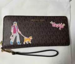 【美品】マイケルコース MICHAELKORS 長財布 しば犬