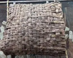 岩手県産　手作り　シナノキのカゴ