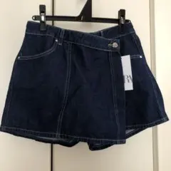 ZARA Z1975 デニム クロスオーバー スコート