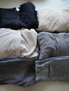 レディース　NAVY フード付きベージュミリタリージャケット