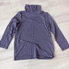 ユニクロHEATTECH 花柄タートルネック 110サイズ