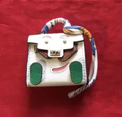 【新品】ミニバッグチャーム コインケース オフホワイト