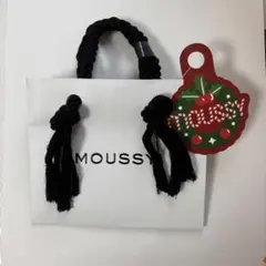 MOUSSY ロゴ入りショップ袋 ホワイト