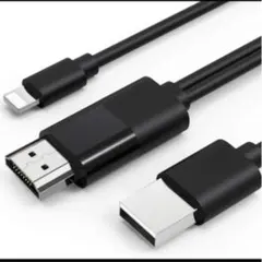 lighting HDMI 変換ケーブル アイフォン テレビ接続1080P
