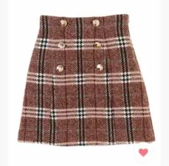 31 Sons de mode 台形チェックスカート ブラウン