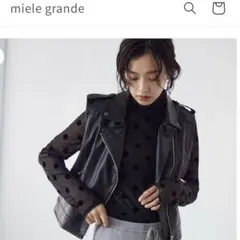 新品♡miele grande ミエーレグランデ　コート　ブラック　M sheer long coat – miele grande