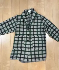 AZUL by moussy チェック柄ロングコートのサムネイル