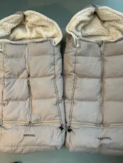 AIRBUGGY フットマフ グレー　2個セット　双子