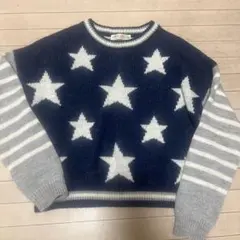 星柄 ニット