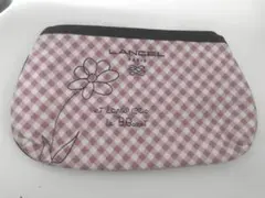 LANCEL ピンク チェック柄 ポーチのサムネイル