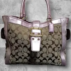 COACH SOHO turnrock Signature PINK bag