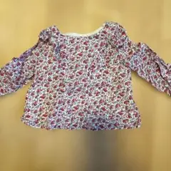 babyGap 花柄フリル袖シャツ 70サイズ