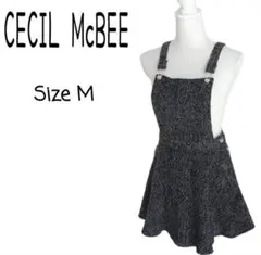 CECIL Mc BEEサロペット ジャンパースカート ミニフレアスカート M