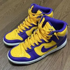 NIKE ダンク ハイ レトロ レイカーズ スニーカー ハイカット