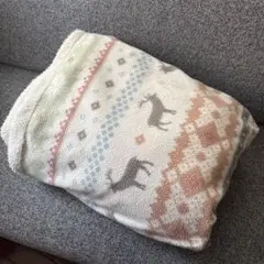 ベルメゾン 千趣会 フリース ボア 掛け布団カバー トナカイ ノルディック