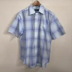 美品　ノーティカ　チェック　半袖シャツ　Mのサムネイル