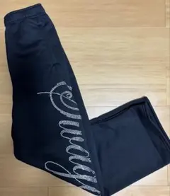 SWAGGER ラインストーン スウェットパンツ ブラック