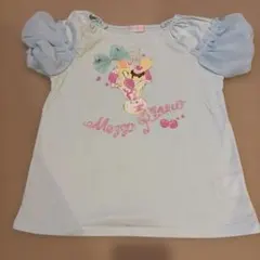 mezzo piano パフェ柄 Tシャツ ライトブルー140cmのサムネイル